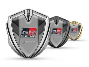 Toyota Emblem Silicon Badge Racing Look Glossy Finish